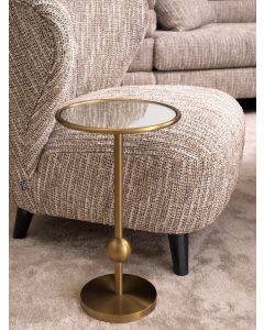 Narciso Antique Brass Side Table 