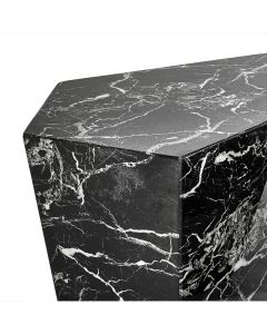 Prudential Black Faux Marble Coffee Table - Set of 3