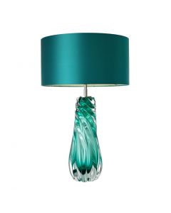 Barron Turquoise Nickel Table Lamp