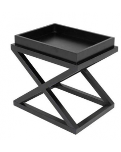 MCARTHUR BLACK SIDE TABLE