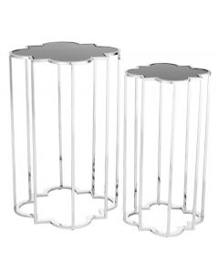 Concentric Stainless Steel Side Table - Set of 2