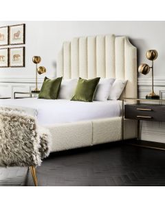 Rogue King Boucle Bed - Customise