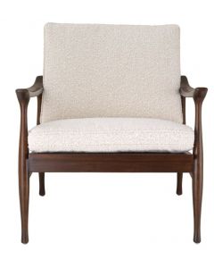 Manzo Classic Brown & Boucle Arm Chair 